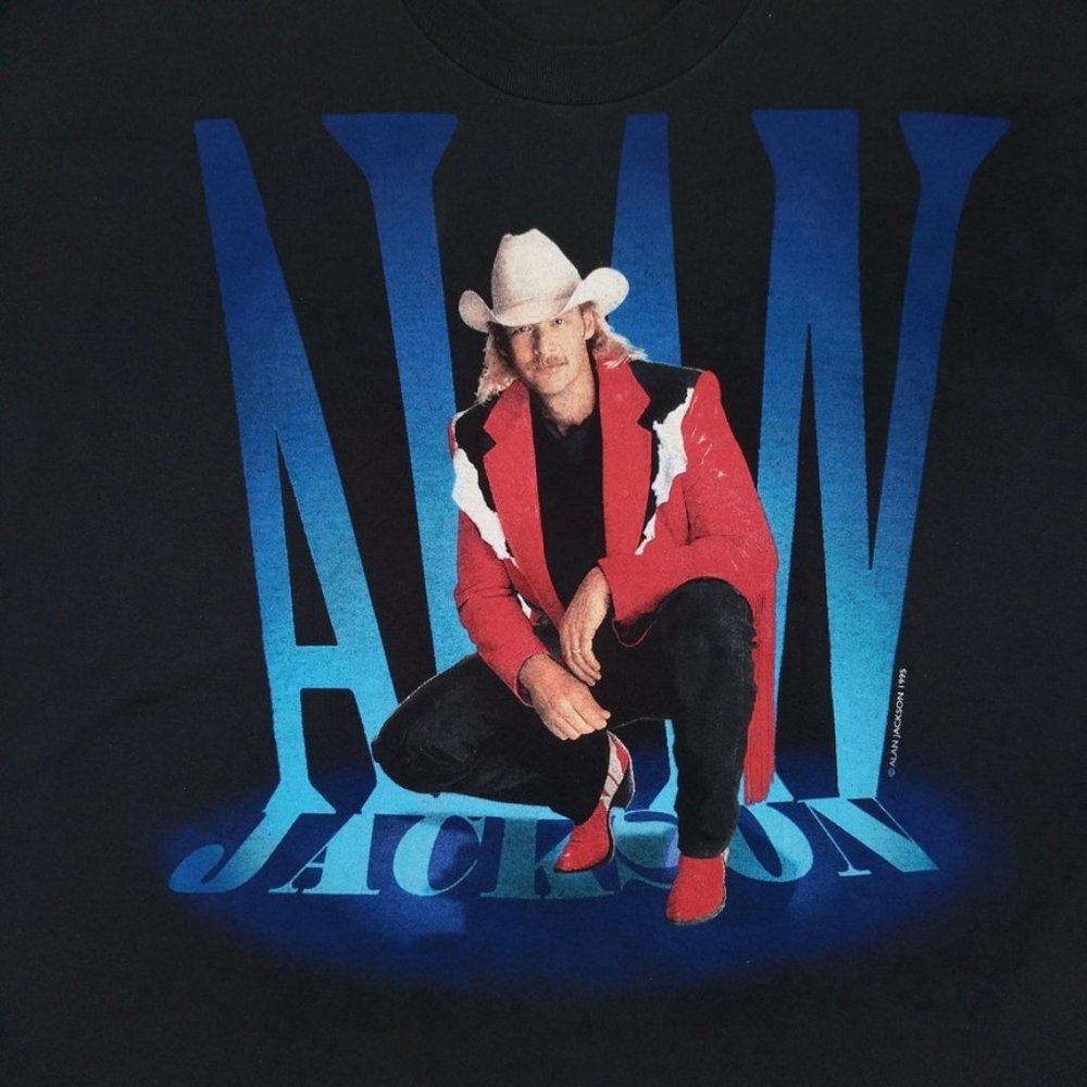 Vintage Alan Jackson ‘95 Single Stitch T-Shirt XXL - Picture 1 of 6